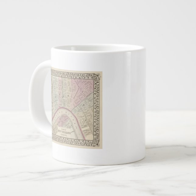 Caneca De Café Grande Nova Orleans 3 (Frente Esquerda)