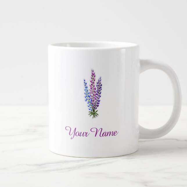 Caneca De Café Grande Nova Scotia Lupine (Direita)
