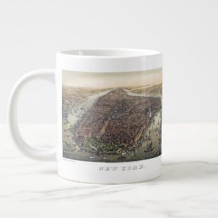 Caneca De Café Grande Nova York Antiga, Cidade de Nova York, Manhattan, 