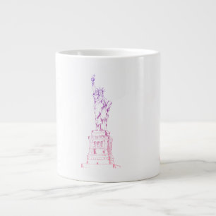 Caneca De Café Grande "Nova York", "Eu Amo Nova York" Design Personaliza