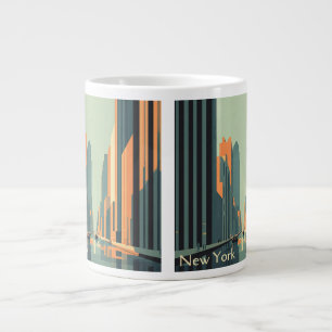 Caneca De Café Grande Nova York - Uma Homenagem Vintage