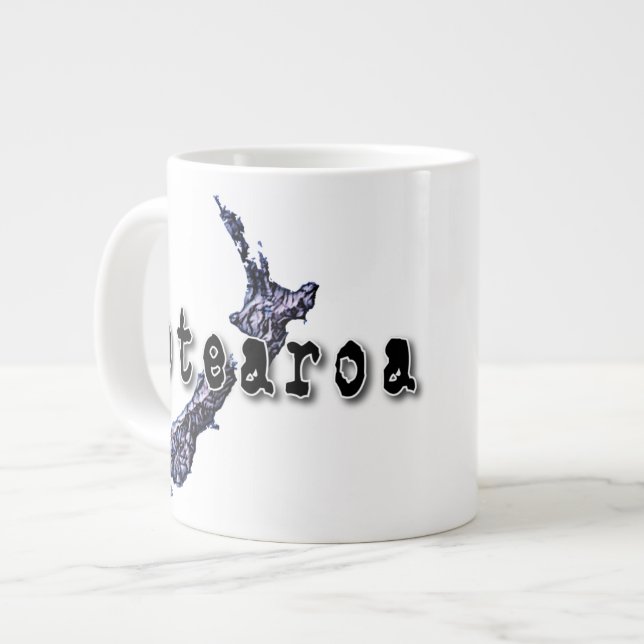 Caneca De Café Grande Nova Zelândia (Frente Esquerda)