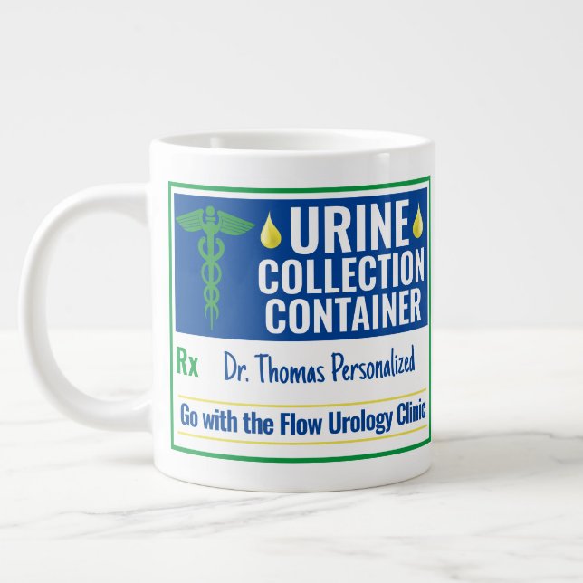 Caneca De Café Grande Novidade Engraçada Médica Enfermeira Coleção Uriná (Esquerda)