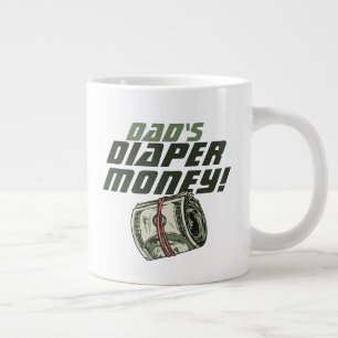 Caneca De Café Grande Novo Pai Fim de Semana Golfista Dinheiro para Fral