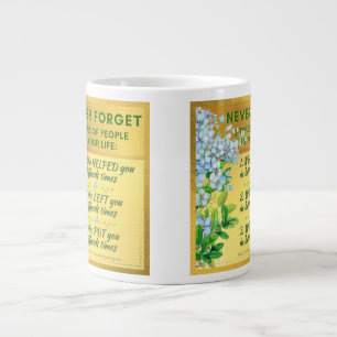 Caneca De Café Grande Nunca esqueça o Inspiration