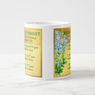 Caneca De Café Grande Nunca esqueça o Inspiration