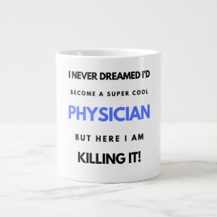 Caneca De Café Grande Nunca sonhei que me tornaria um médico super Legal
