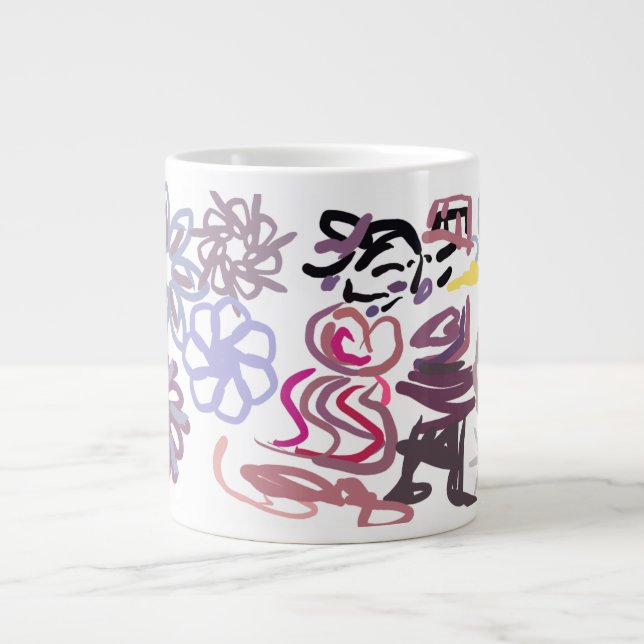 Caneca De Café Grande Nutcracker and Ballet winter  (Frente)