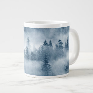 Caneca De Café Grande Nuvens da Floresta Chuva no Noroeste do Pacífico