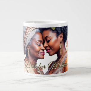 Caneca De Café Grande O Abraço de uma Mãe – Um Laço Atemporal em Flor