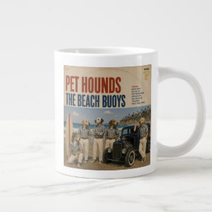 Caneca De Café Grande O Álbum Beach Buoys: uma paródia