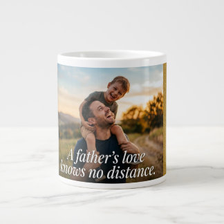 Caneca De Café Grande "O Amor do Pai Não Conhece Distância"