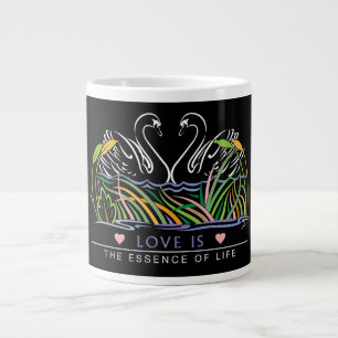 Caneca De Café Grande O amor é a essência da vida