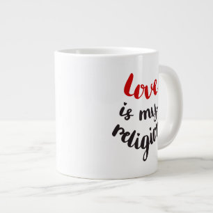 Caneca De Café Grande O Amor É A Minha Religião