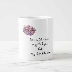Caneca De Café Grande o amor é duro de parar o Specialty Mug