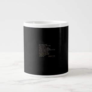 Caneca De Café Grande O Amor é Paciente Design Inspirador Simples