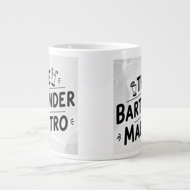 Caneca De Café Grande O barman Maestro  (Frente)