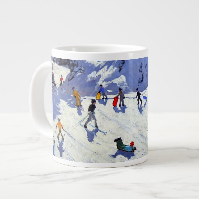 Caneca De Café Grande O Belle Plagne 2004 da sarjeta (Frente Esquerda)
