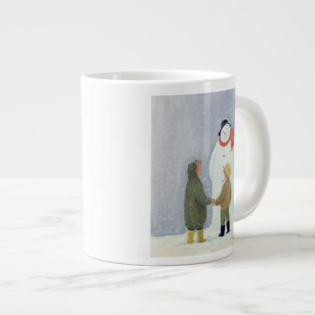Caneca De Café Grande O boneco de neve (Frente Esquerda)