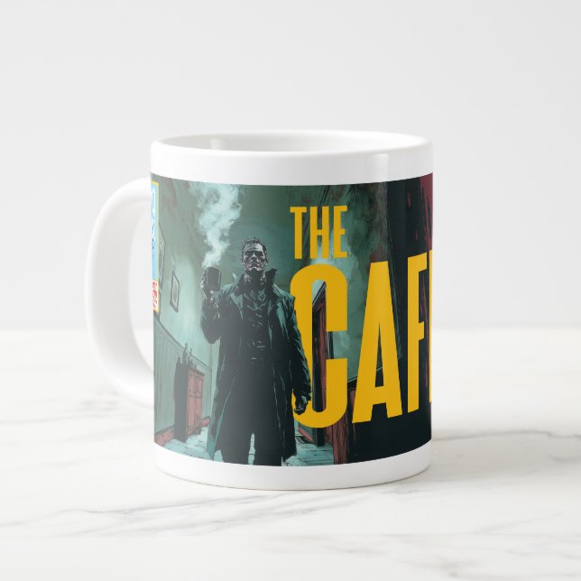 Caneca De Café Grande O Caffiend (Frente Esquerda)