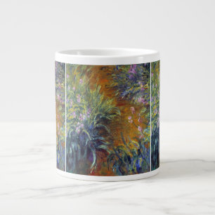 Caneca De Café Grande O Caminho através das Íris por Claude Monet