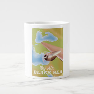 Caneca De Café Grande O cartaz de viagem do mar negro