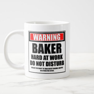 Caneca De Café Grande O Duro Do Criador De Aviso No Trabalho Não Incomo