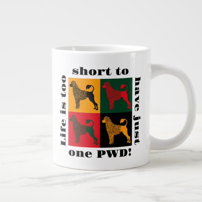 Caneca De Café Grande O esperto cão-d'água português (Direita)
