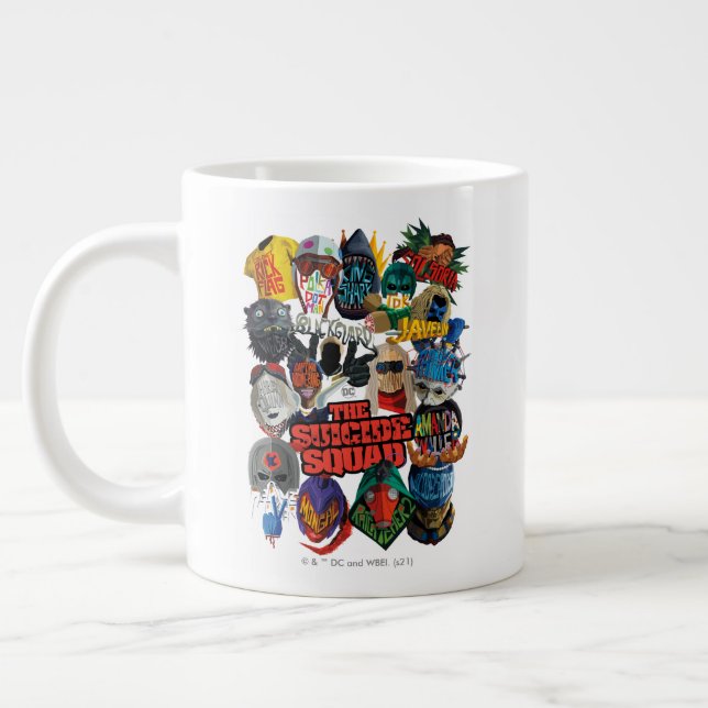 Caneca De Café Grande O Esquadrão Suicida | Avatares estilizados (Esquerda)