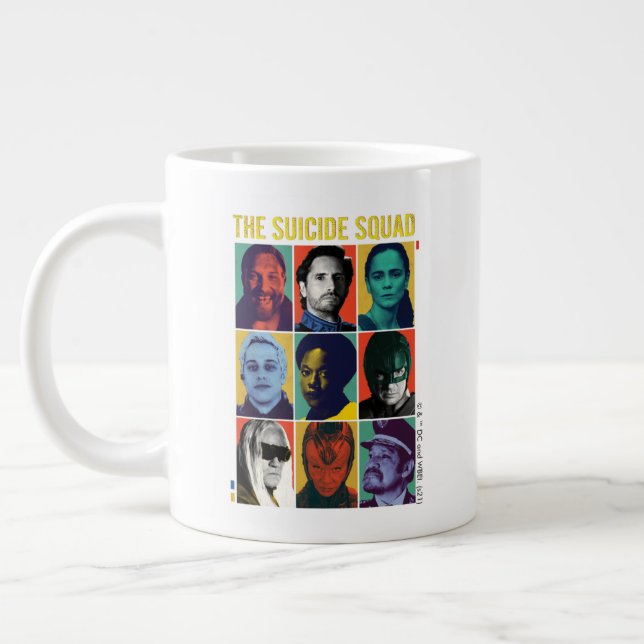 Caneca De Café Grande O Esquadrão Suicida | Grade Retroativa Com Amanda  (Esquerda)