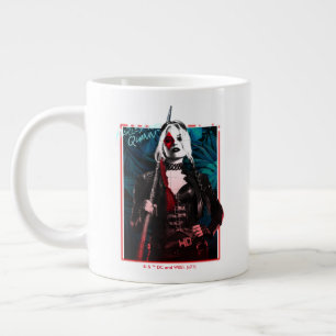 Caneca De Café Grande O Esquadrão Suicida   Harley Quinn & Green Ferns