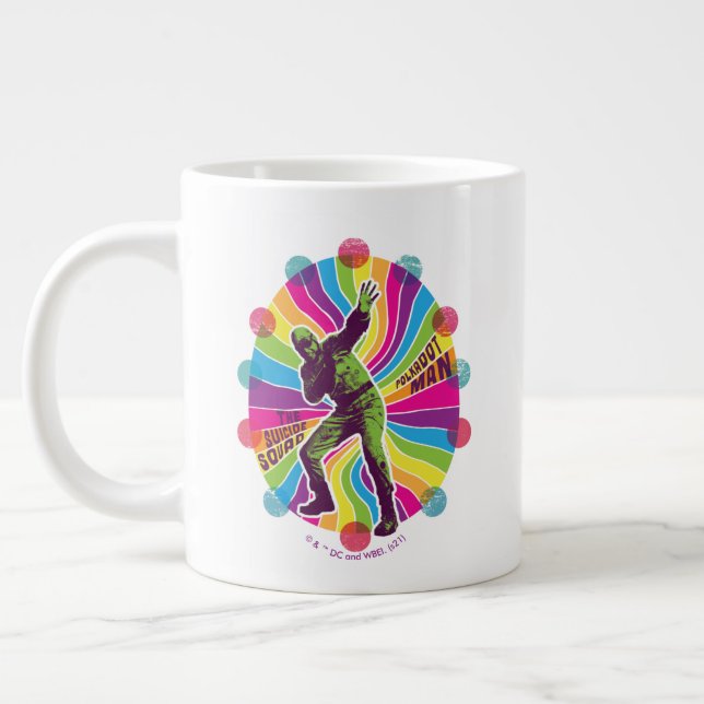 Caneca De Café Grande O Esquadrão Suicida | Polka-Dot Man Psychedelic (Esquerda)