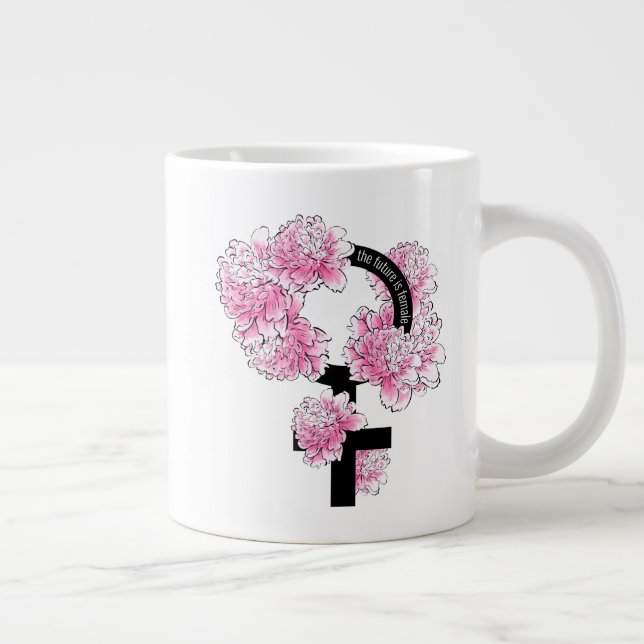 Caneca De Café Grande O futuro é feminino (Direita)