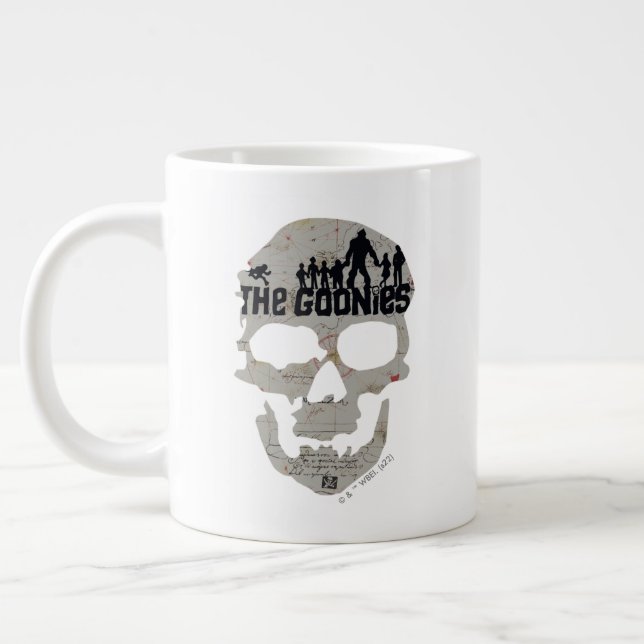 Caneca De Café Grande O Gráfico da Silhueta do Caveira dos Goonies (Esquerda)