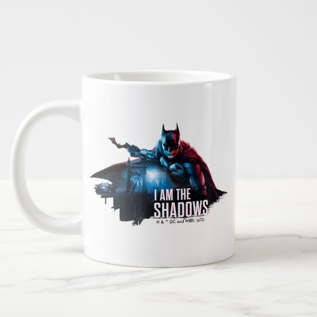 Caneca De Café Grande O Gráfico do Personagem Batman - Eu Sou As Sombras (Esquerda)