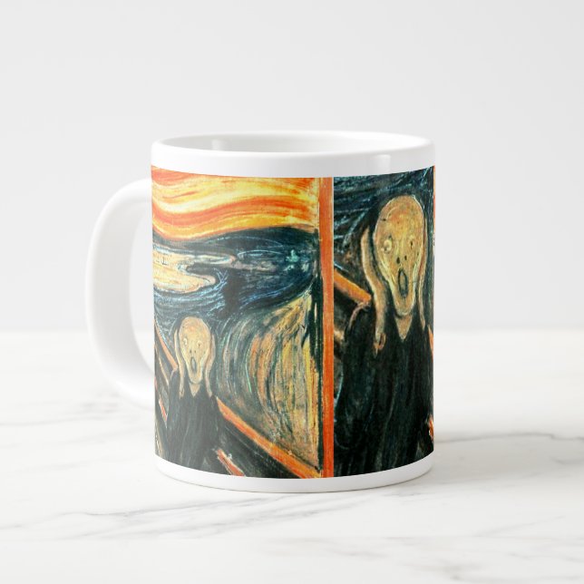 Caneca De Café Grande O Gritar de Edvard Munch (Frente Esquerda)