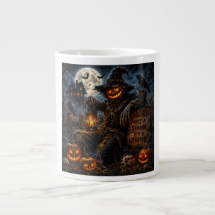 Caneca De Café Grande O Halloween é um Estilo de Vida – Espantalho de Ab