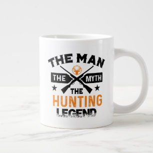 Caneca De Café Grande O Homem O Mito A Lenda Da Caça - Veado