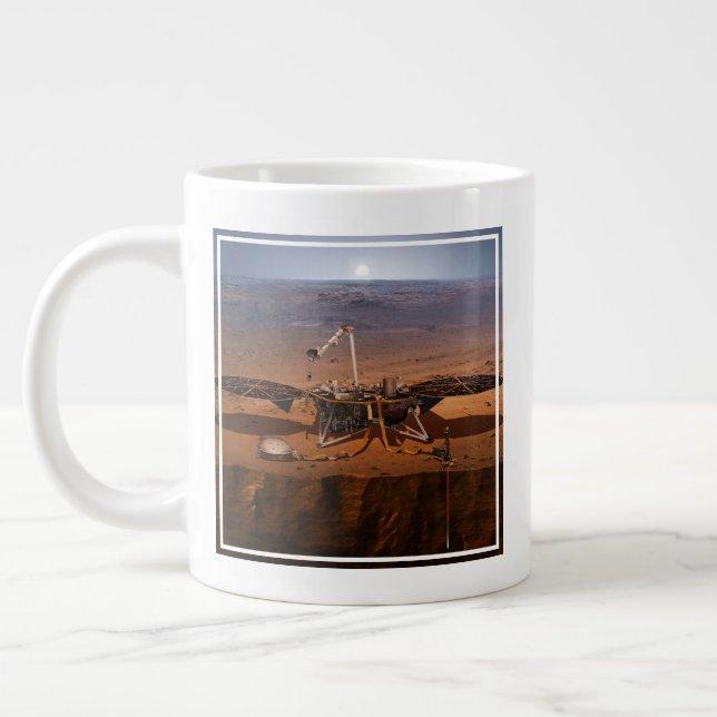 Caneca De Café Grande O Insight Lander (Esquerda)