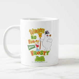 Caneca De Café Grande O inverno não se diverte sem o Snowman™ congela