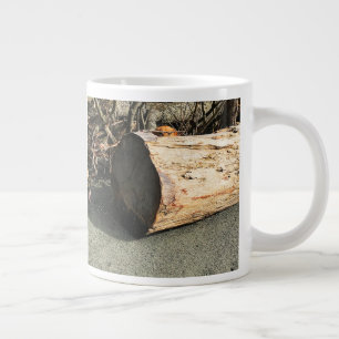 Caneca De Café Grande O jogo de amantes do Big Log do Murphy