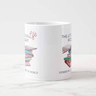 Caneca De Café Grande O Jumbo Mug da Vida Literária