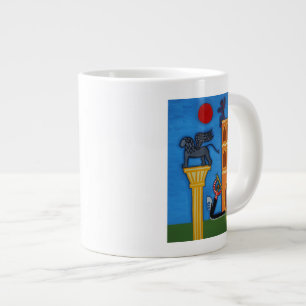 Caneca De Café Grande O Leão Excelente de Veneza 2006