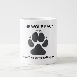 Caneca De Café Grande O Lobo Pack Do Café Mug