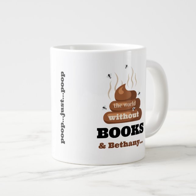 Caneca De Café Grande O Melhor Amigo Engraçado Adquiriu Bookie Gift Mug (Frente Esquerda)