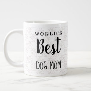 Caneca De Café Grande O melhor cão do mundo (pai) mamãe Mug (personalizá