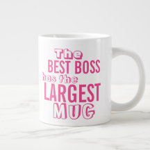 O Melhor Chefe Rosa Cita Big Mug - Humor Escritóri