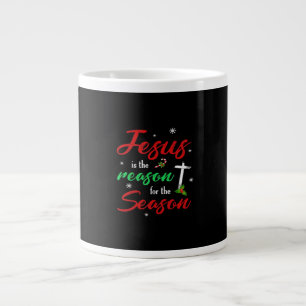 Caneca De Café Grande O Melhor Jesus É Para Férias De Natal Da Época