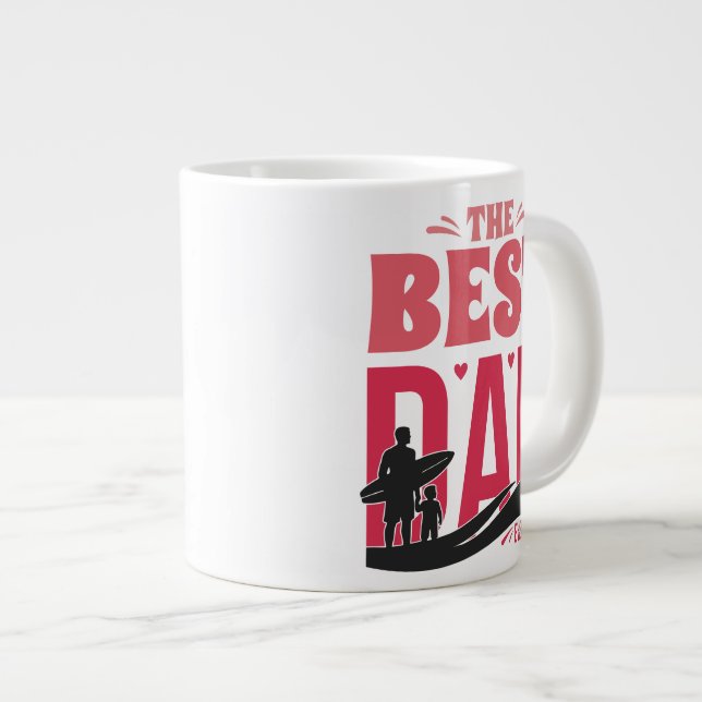 Caneca De Café Grande O Melhor Pai de Todos (Frente Esquerda)