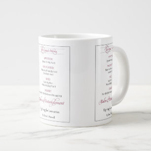 Caneca De Café Grande O Menu Mug da Vanessa